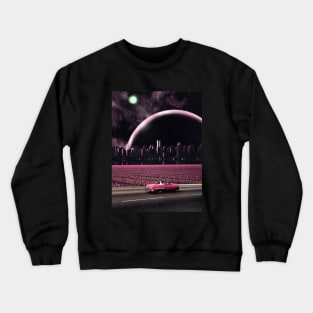 What's Our Next Stop?  - Space Aesthetic, Retro Futurism, Sci Fi Crewneck Sweatshirt